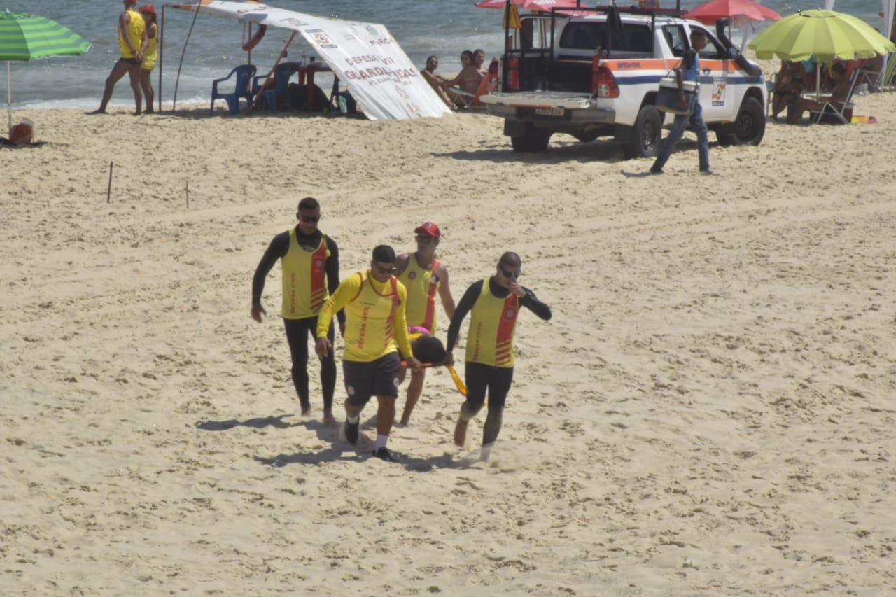 Defesa Civil realizou mais de 30 salvamentos nas praias de Maricá