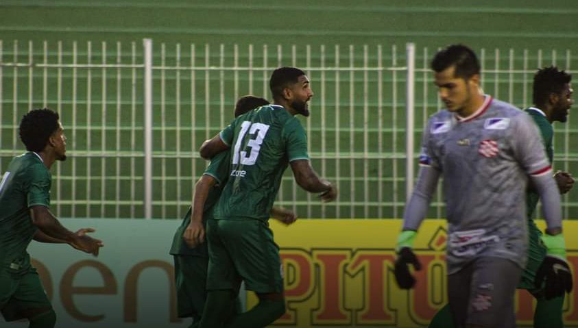 Jogadores do Boavista comemoram gol sobre o Bangu