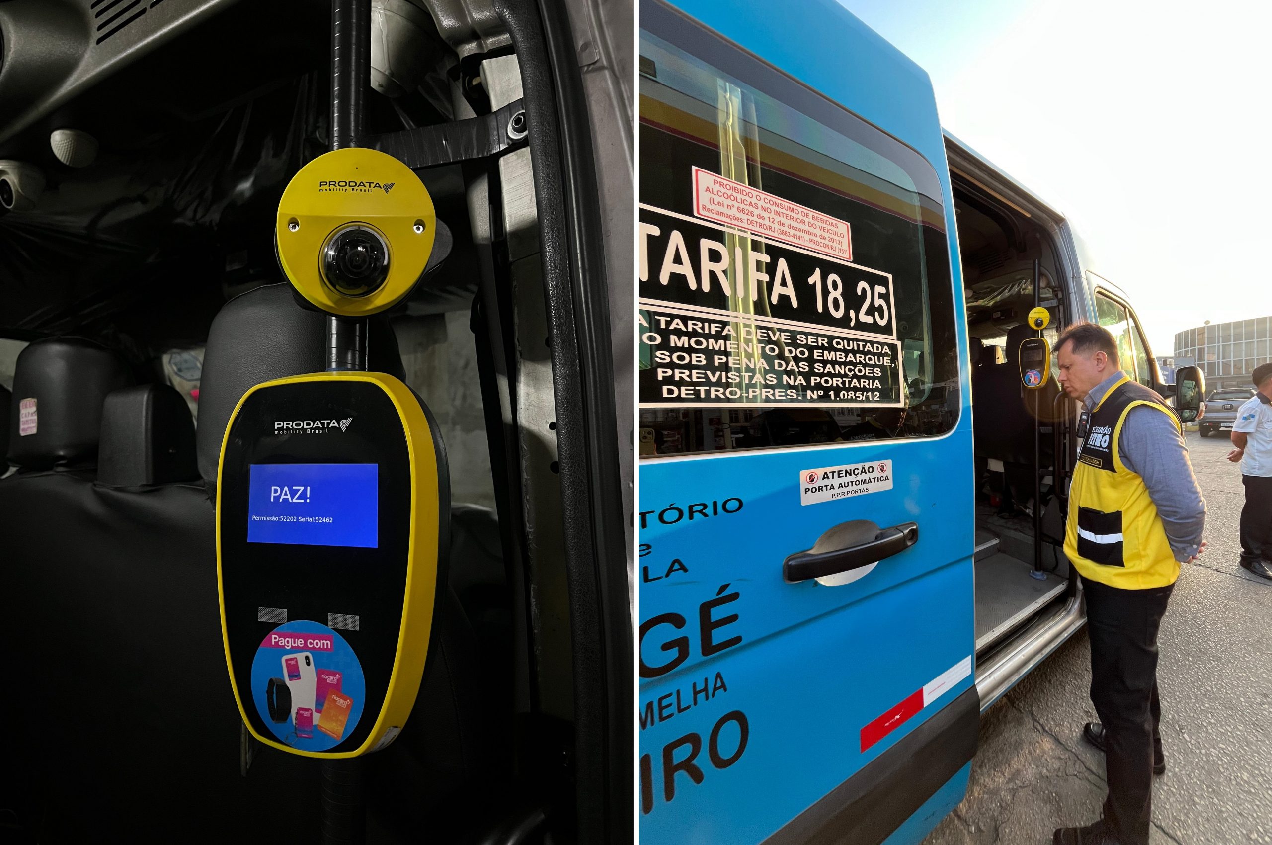 Estado vai implantar biometria facial nas vans intermunicipais